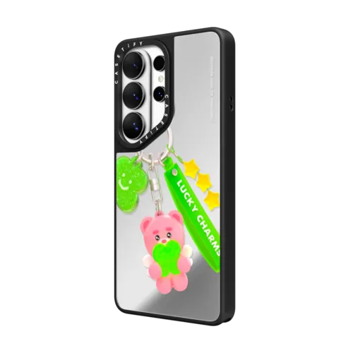 BELLYGOM Lucky Charms Case | Galaxy S26 Ultra / Mirror Magnetic Case / Silver on Black | Image 2