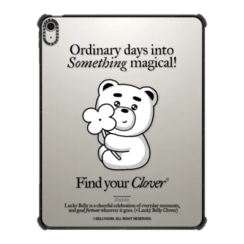 BELLYGOM Find Your Clover Tablet Case | iPad Air 13-inch (M2 - M4) / iPad Impact Case / Black | Image 1