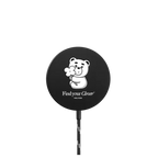 BELLYGOM Find Your Clover PowerThru Magnetic Wireless Charger |   / PowerThru Magnetic Wireless Charger MagSafe Compatible / Black | Image 1