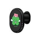 BELLYGOM Lucky Clover Car Charger | PowerThru Wireless Car Charger / PowerThru Wireless Car Charger MagSafe Compatible  / Black | Image 1