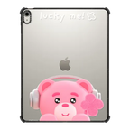 BELLYGOM Pink Clover Tablet Case | iPad Air 13-inch (M2 - M4) / iPad Impact Case / Black | Image 1