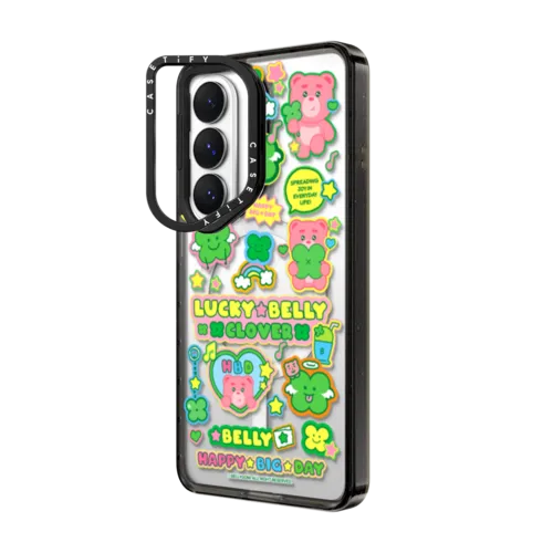 BELLYGOM Sticker Case | Galaxy S26 / Impact Ring Stand Magnetic Case / Black | Image 2