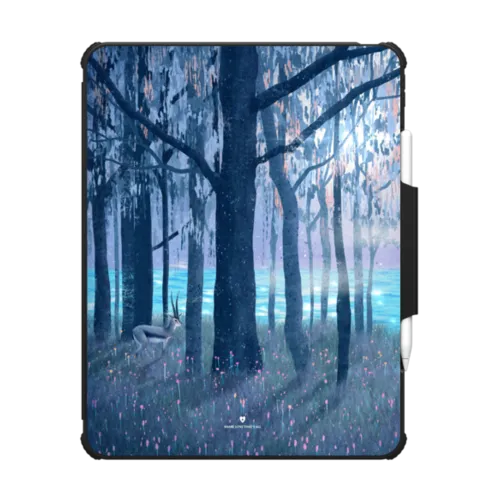 The dream of a gazelle | iPad Pro 13-inch (M4/M5) / iPad Impact Folio Case / Black | Image 1