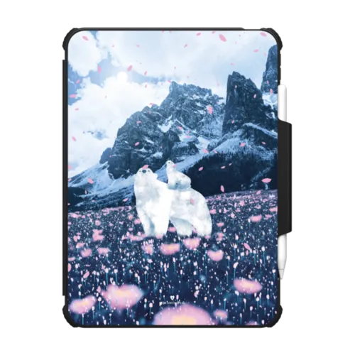 You in the flower garden | iPad Pro 11-inch (M4/M5) / iPad Impact Folio Case / Black | Image 1