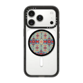 Persian Floral - Cyan | Snappy Grip Stand / Snappy Grip Stand MagSafe Compatible / Black | Image 1