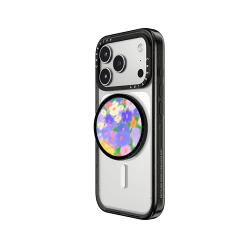 Floral Swirl - Purple | Snappy Grip Stand / Snappy Grip Stand MagSafe Compatible / Black | Image 2