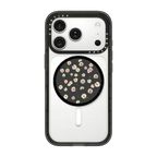 Pressed flowers daisy | Snappy Grip Stand / Snappy Grip Stand MagSafe Compatible / Black | Image 1
