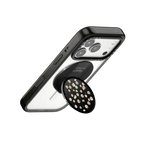 Pressed flowers daisy | Snappy Grip Stand / Snappy Grip Stand MagSafe Compatible / Black | Image 3