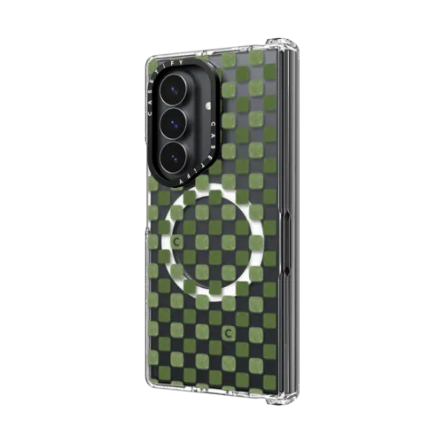 Check Pattern C | Galaxy Z Fold8 Ultra / Impact Clear Magnetic Case / Clear | Image 2