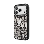 Bow Tie Bunnies | iPhone 17 Pro Max / Impact Case MagSafe Compatible / Matte Black | Image 2