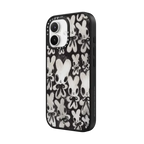 Bow Tie Bunnies | iPhone 17 / Impact Case MagSafe Compatible / Matte Black | Image 2
