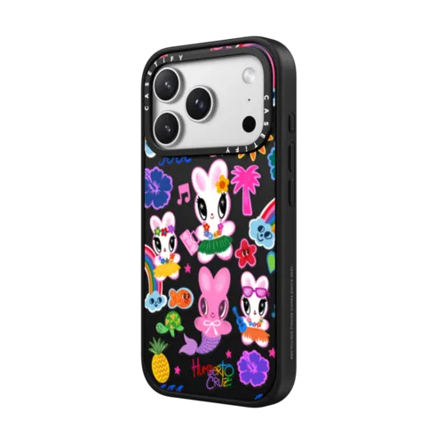 Aloha bunnies | iPhone 17 Pro Max / Impact Case MagSafe Compatible / Matte Black | Image 2