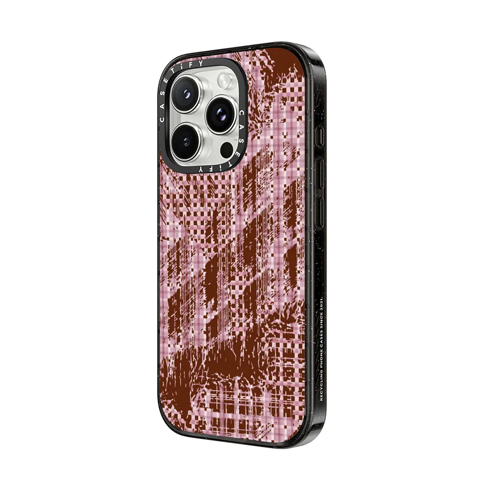 Distorted Checker-Pink