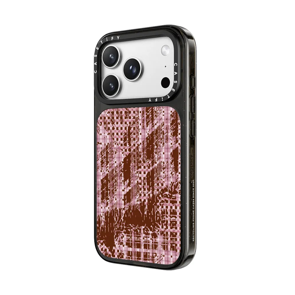 Distorted Checker-Pink