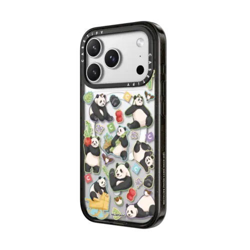 M.LanPanda Sticker Case | iPhone 17 Pro Max / Impact Case MagSafe Compatible / Black | Image 2