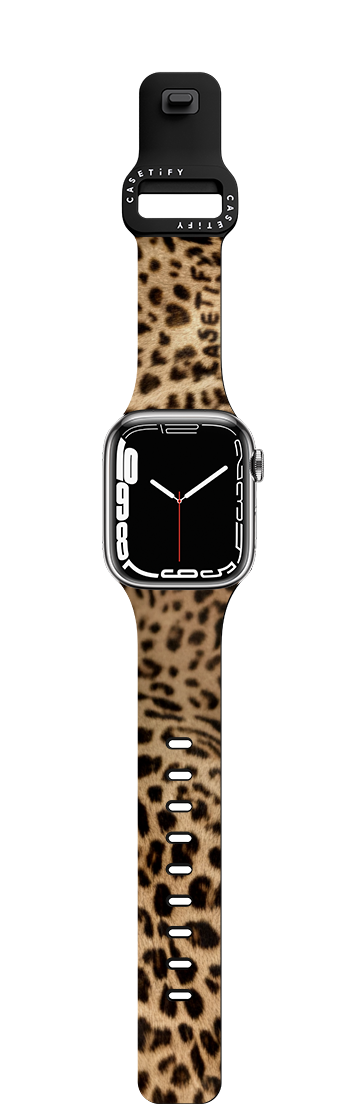 Patched Cheetah | Apple Watch Series 11 & 12 (46mm) / Impact Band / Black | Image 1