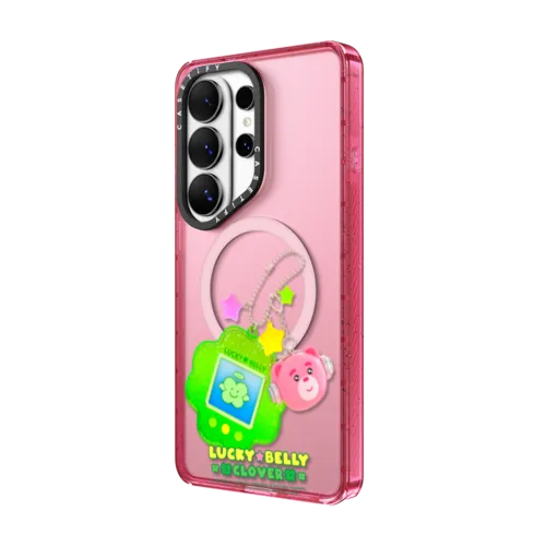 BELLYGOM Keychain Charm Case | Galaxy S26 Ultra / Impact Magnetic Case / Primrose Pink | Image 2