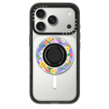 Floral Swirl - Purple | Snappy Ring Holder / Snappy Mirror Ring Holder MagSafe Compatible / Silver | Image 1
