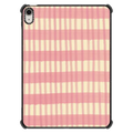 Pink Summer Stripes | iPad Air 11-inch (M2 - M4) / iPad Impact Case / Black | Image 1