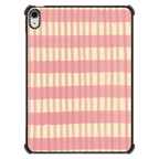 Pink Summer Stripes | iPad Air 11-inch (M2 - M4) / iPad Impact Case / Black | Image 1