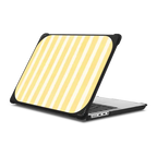 Yellow Stripes | MacBook Pro 14-inch (M1 - M5) / MacBook Bounce Case / Black | Image 1