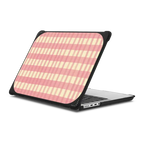 Pink Summer Stripes | MacBook Pro 14-inch (M1 - M5) / MacBook Bounce Case / Black | Image 1