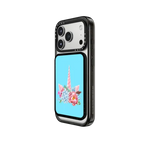 Floral Unicorn | Snappy Cardholder Stand / Snappy Cardholder Stand MagSafe Compatible / Black | Image 2