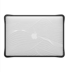 Wave lines | MacBook Air 13-inch (M1 / Intel) / MacBook Impact Case / Black | Image 2