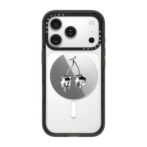 Melting Cherry | Snappy Grip Stand / Snappy Mirror Grip Stand MagSafe Compatible / Silver | Image 1