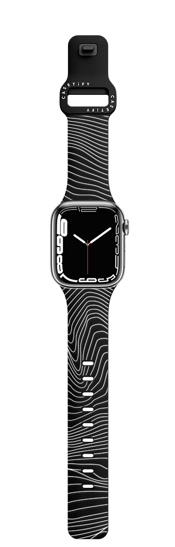 The Minimalist Wave | Apple Watch Series 11 & 12 (46mm) / Impact Band / Black | Image 1