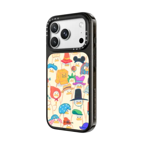 Duck Hat Parade | iPhone 18 Pro Max / Impact Case MagSafe Compatible - Glossy / Glossy Black | Image 2