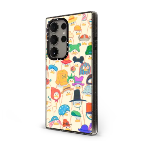 Duck Hat Parade | Galaxy S24 Ultra / Impact Magnetic Case / Black | Image 2