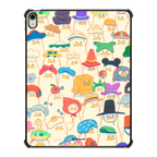 Duck Hat Parade | iPad Air 13-inch (M2 - M4) / iPad Impact Case / Black | Image 1