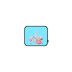 Floral Unicorn | Mouse Pad / Mouse Pad / White | Image 1