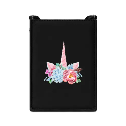 Floral Unicorn | Sling Bag / Sling Bag / Black | Image 1