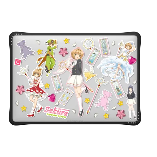 Cardcaptor Sakura Stickermania Laptop Case | MacBook Air 13-inch (M1 / Intel) / MacBook Impact Case / Black | Image 2