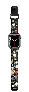 M.LanPanda Sticker Watch Band | Apple Watch Series 7-9 (45mm) / Impact Band / Black | Image 1
