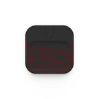 Red Embroidered Floral Garden