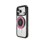 Bunnies Love Plaid | Snappy Ring Holder / Snappy Mirror Ring Holder MagSafe Compatible / Silver | Image 2