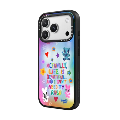 Actually, life is beatiful... And I don't need to rush | iPhone 17 Pro Max / Impact Case MagSafe Compatible / Matte Black | Image 2