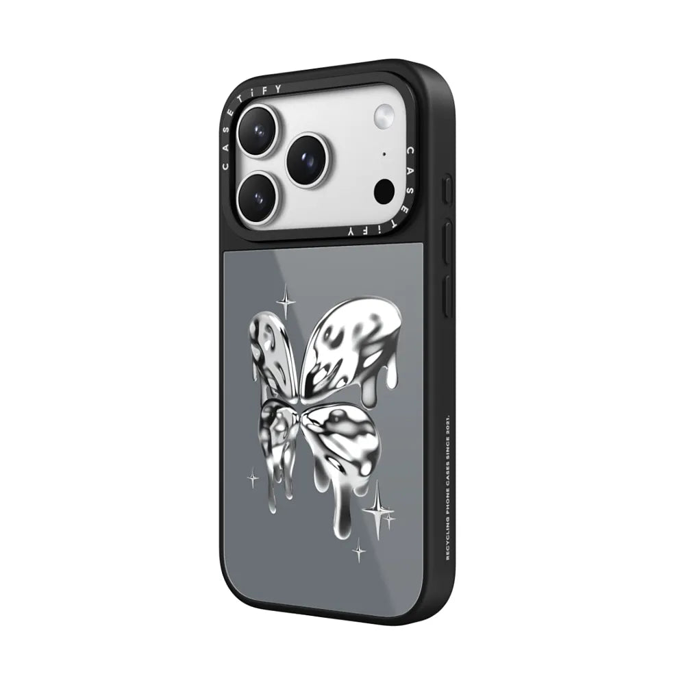Chrome Butterfly - Robot Gray