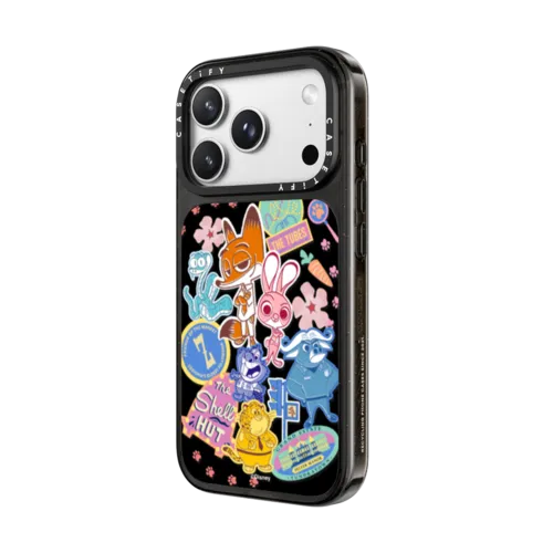 Zootopia 2 Stickermania Case | iPhone 18 Pro Max / Impact Case MagSafe Compatible - Glossy / Glossy Black | Image 2