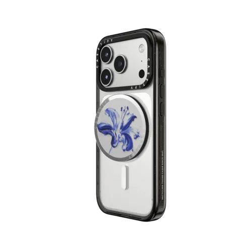 Cobalt Bloom | Snappy Grip Stand / Snappy Mirror Grip Stand MagSafe Compatible / Silver | Image 2