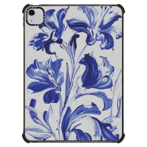 Cobalt Bloom | iPad Air (4th/5th gen) / iPad Impact Case / Black | Image 1