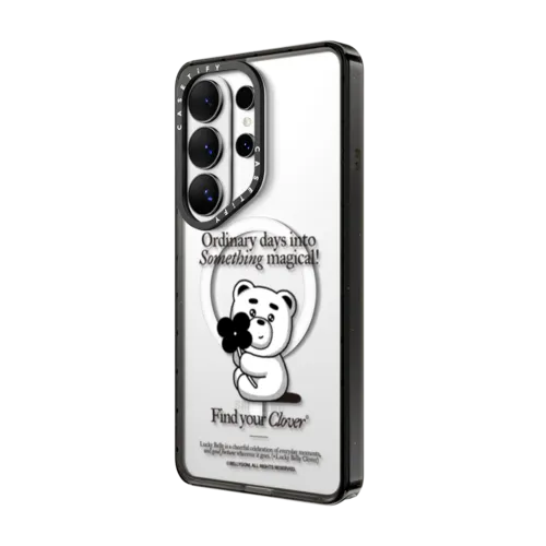 BELLYGOM Find Your Clover Case | Galaxy S26 Ultra / Impact Magnetic Case / Black | Image 2