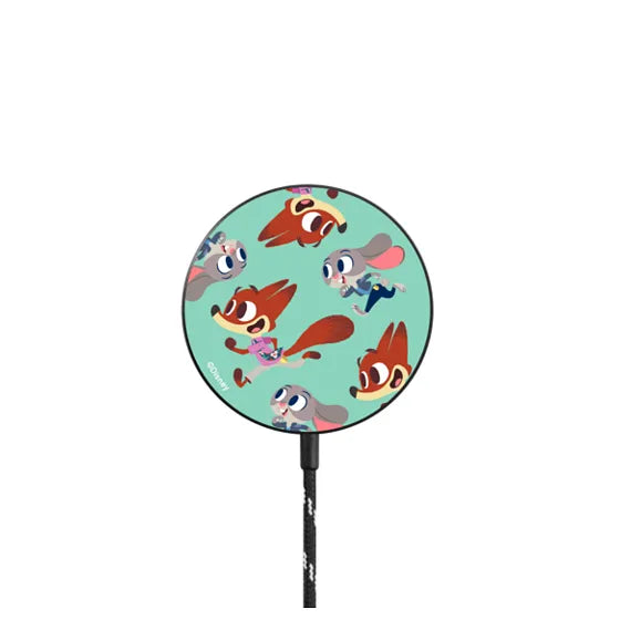 Nick and Judy Pattern Magnetic Wireless Charger | Image 1