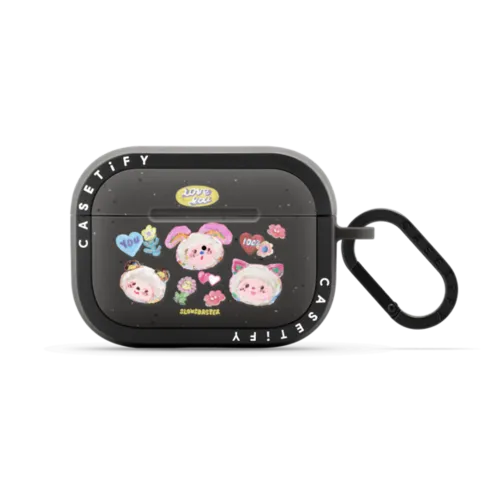 Bubblue Friends | AirPods Pro 2 / Earbuds Bounce Case / Matte Charcoal | Image 1