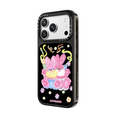 Party Pink | iPhone 18 Pro Max / Impact Case MagSafe Compatible - Glossy / Glossy Black | Image 2
