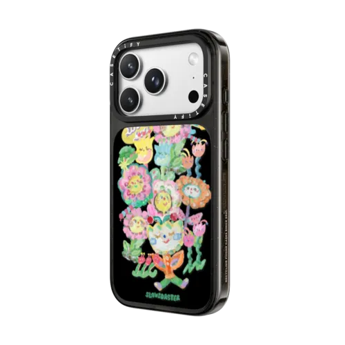 Flowers Sticker | iPhone 18 Pro Max / Impact Case MagSafe Compatible - Glossy / Glossy Black | Image 2