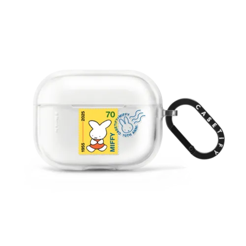 Miffy 1955 Postmark Earbuds Case | AirPods Pro 2 / Earbuds Impact Case / Frost | Image 1